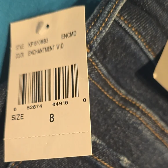 Kut from the Kloth Blue Straight Jeans - Picture 4 of 6